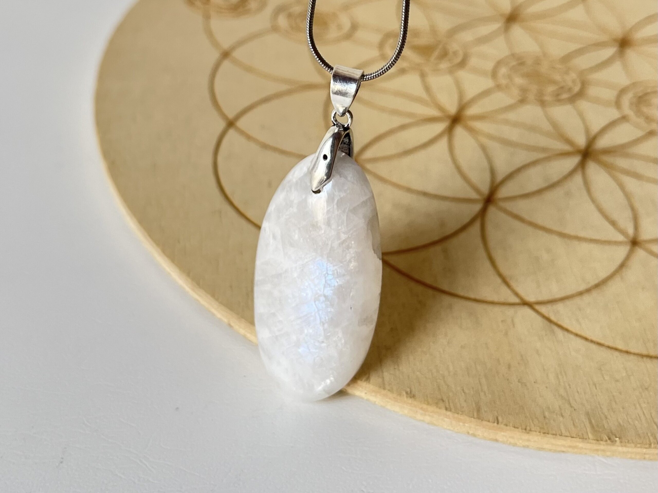 Colgante Piedra Luna Arco Iris - 1