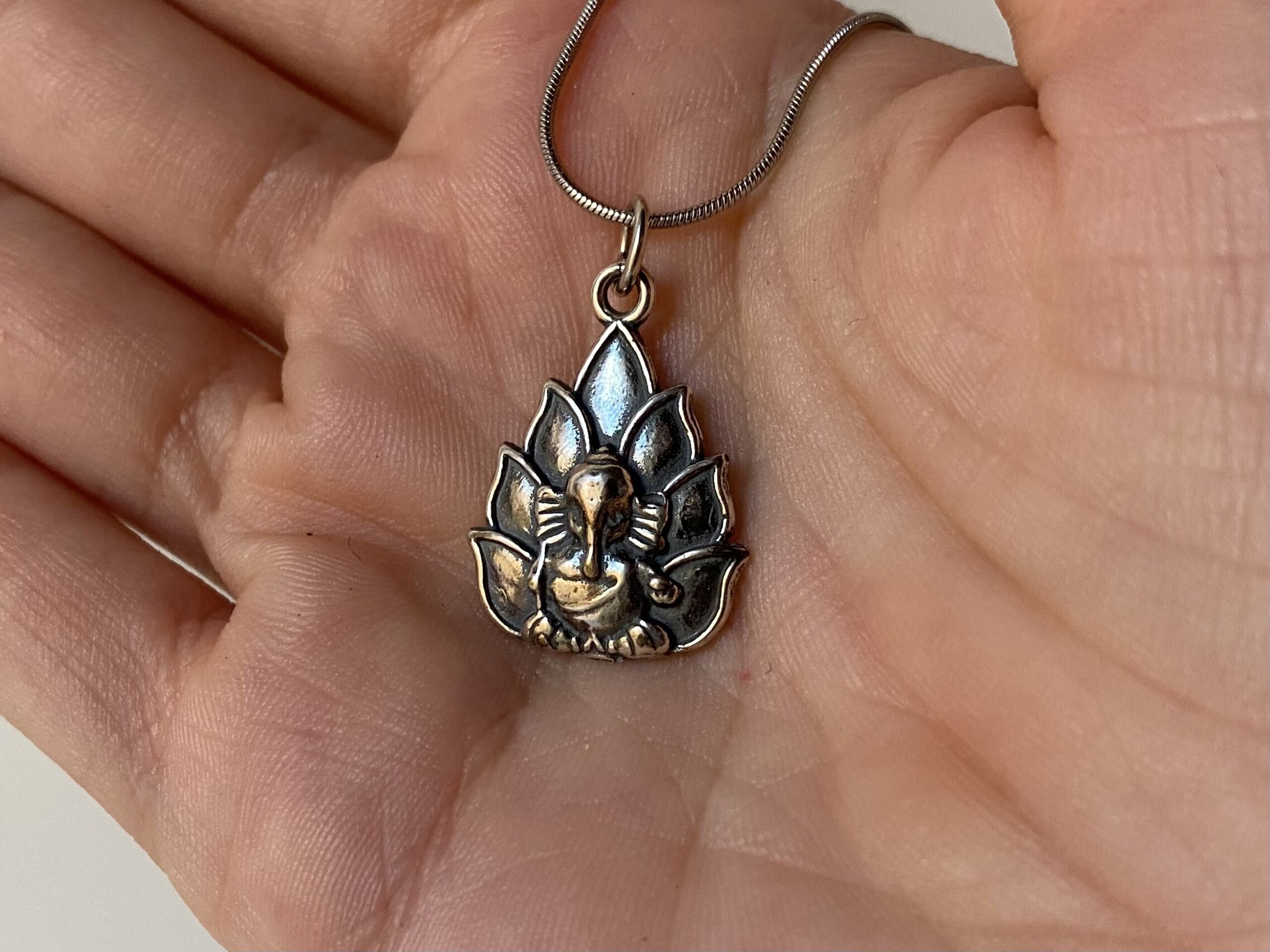 Colgante Ganesha Flor de Loto - 2