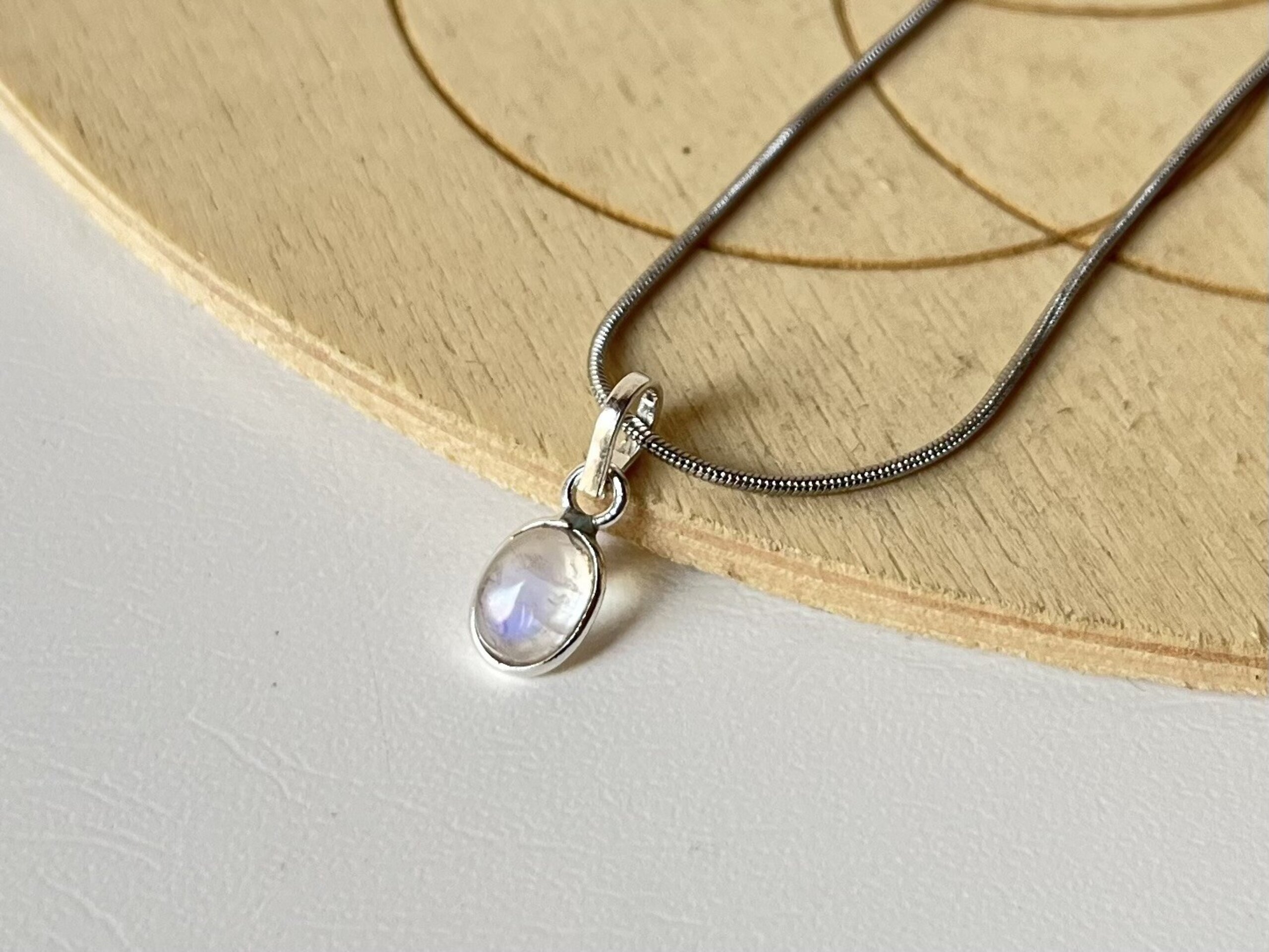 Colgante Piedra Luna Arco Iris - 1