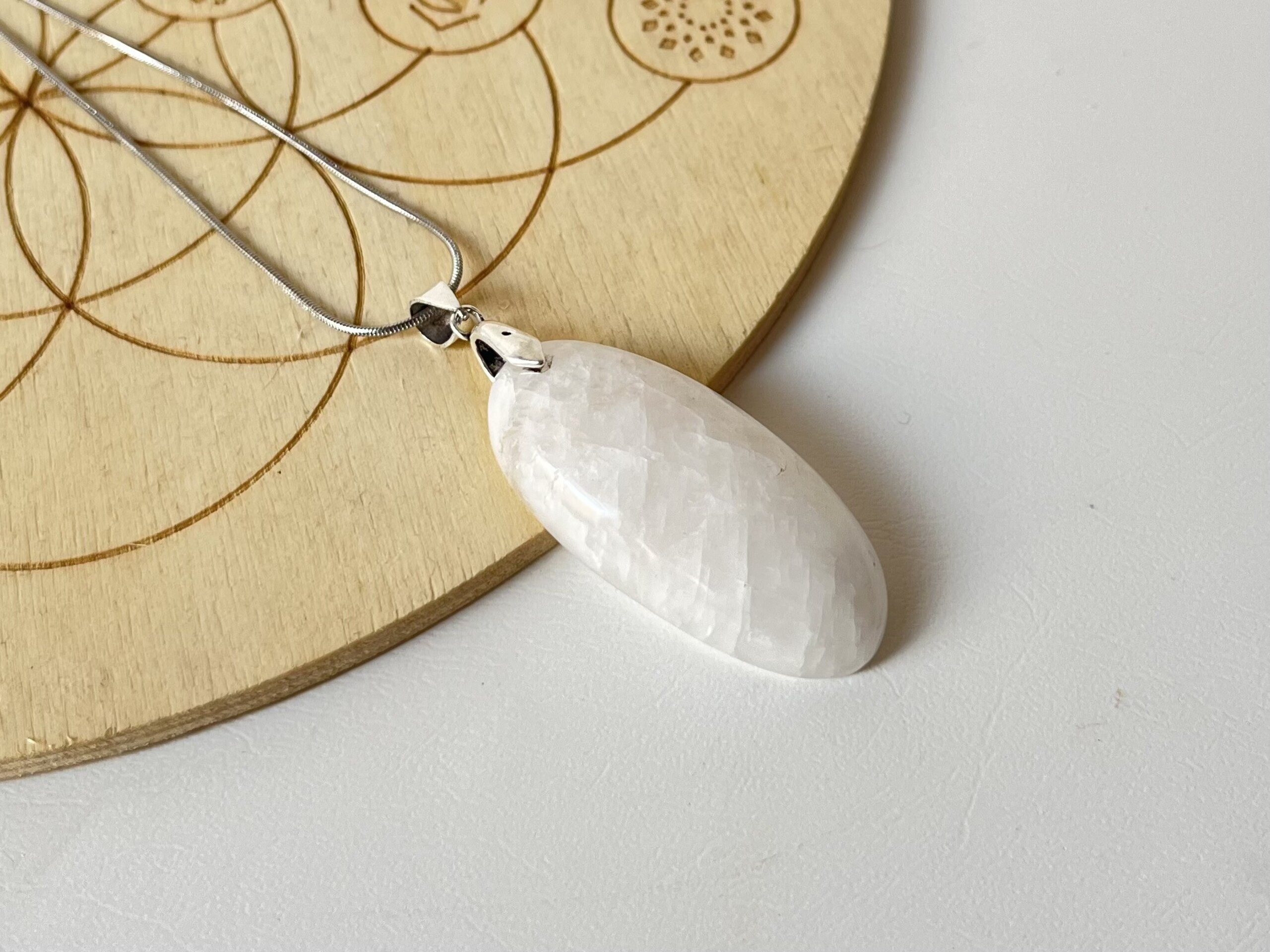 Colgante Piedra Luna Arco Iris - 3