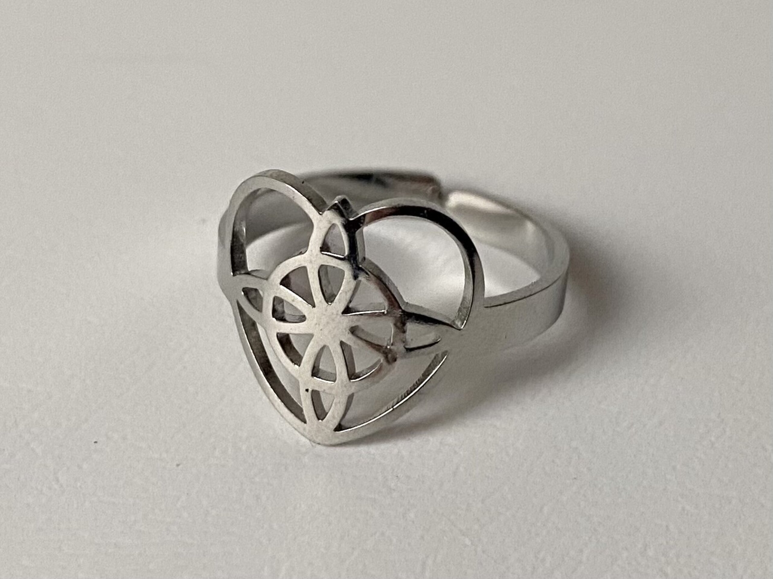 Anillo Nudo de Bruja corazón - 1