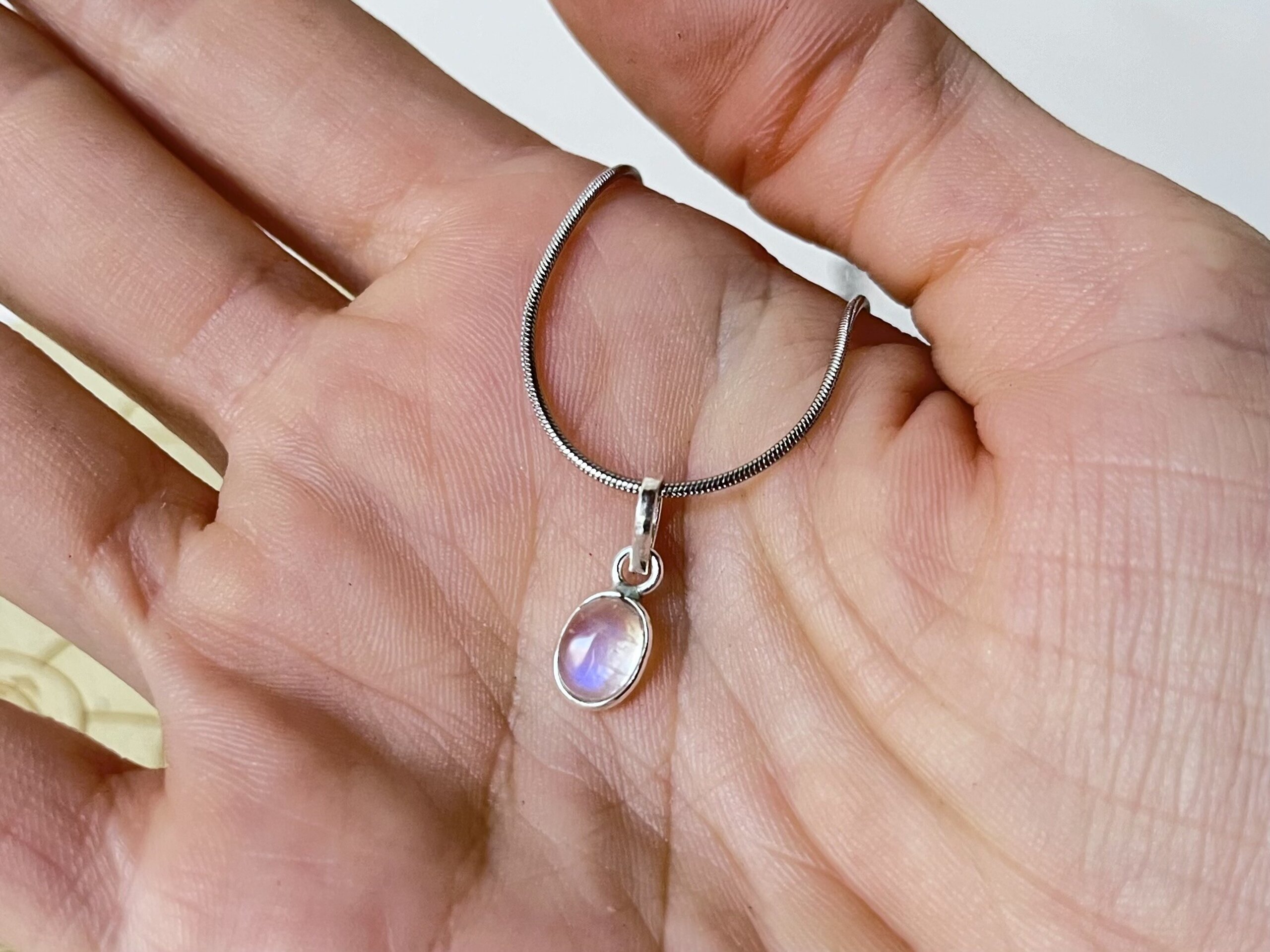 Colgante Piedra Luna Arco Iris - 2