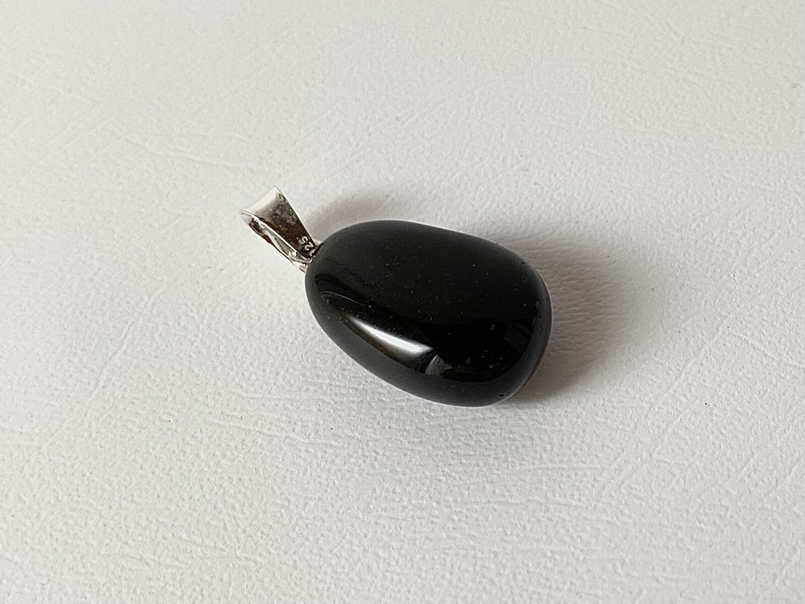 Colgante Obsidiana Arco Iris rodado - 1