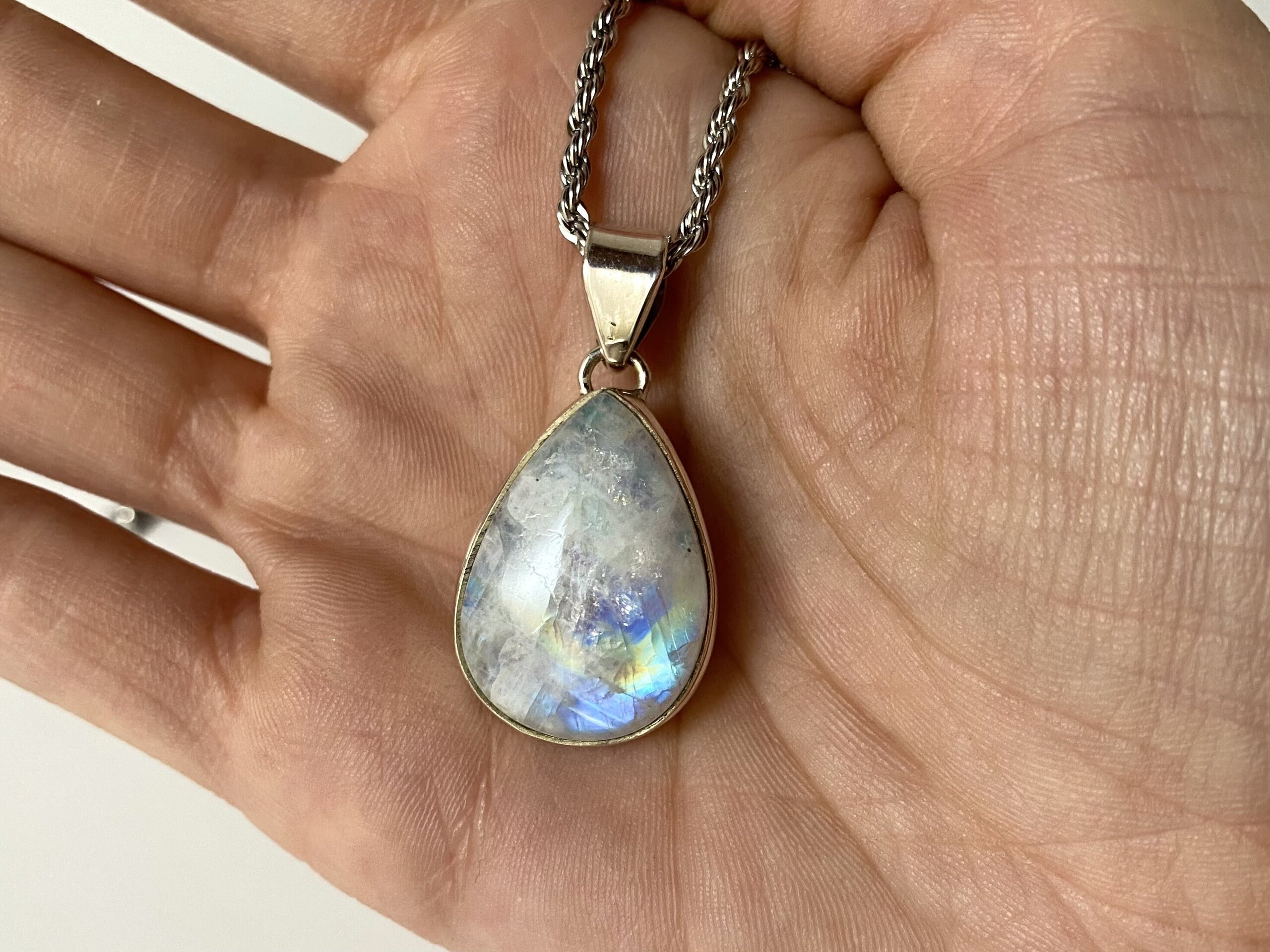 Colgante Gota Piedra Luna - 1