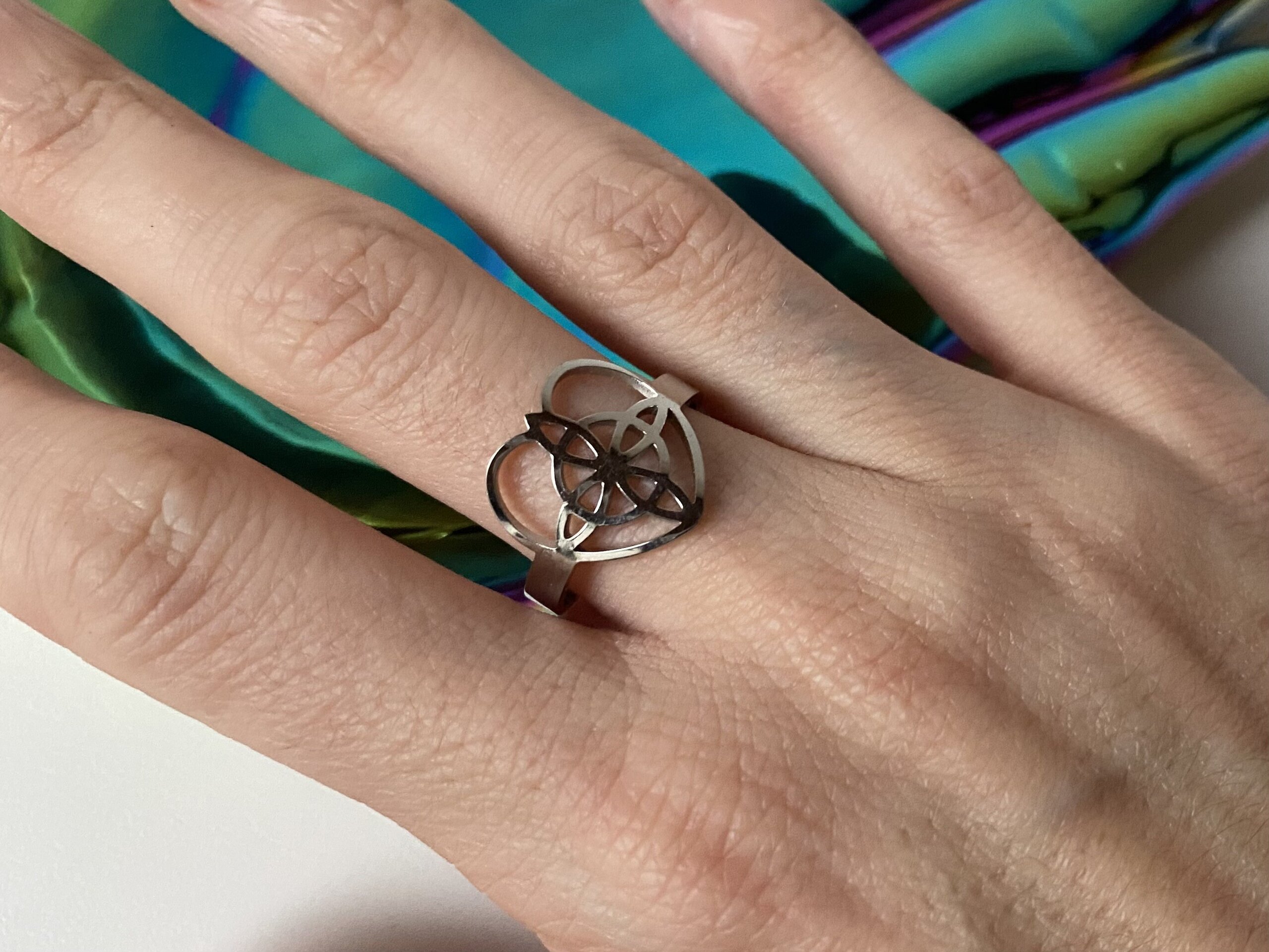 Anillo Nudo de Bruja corazón - 2