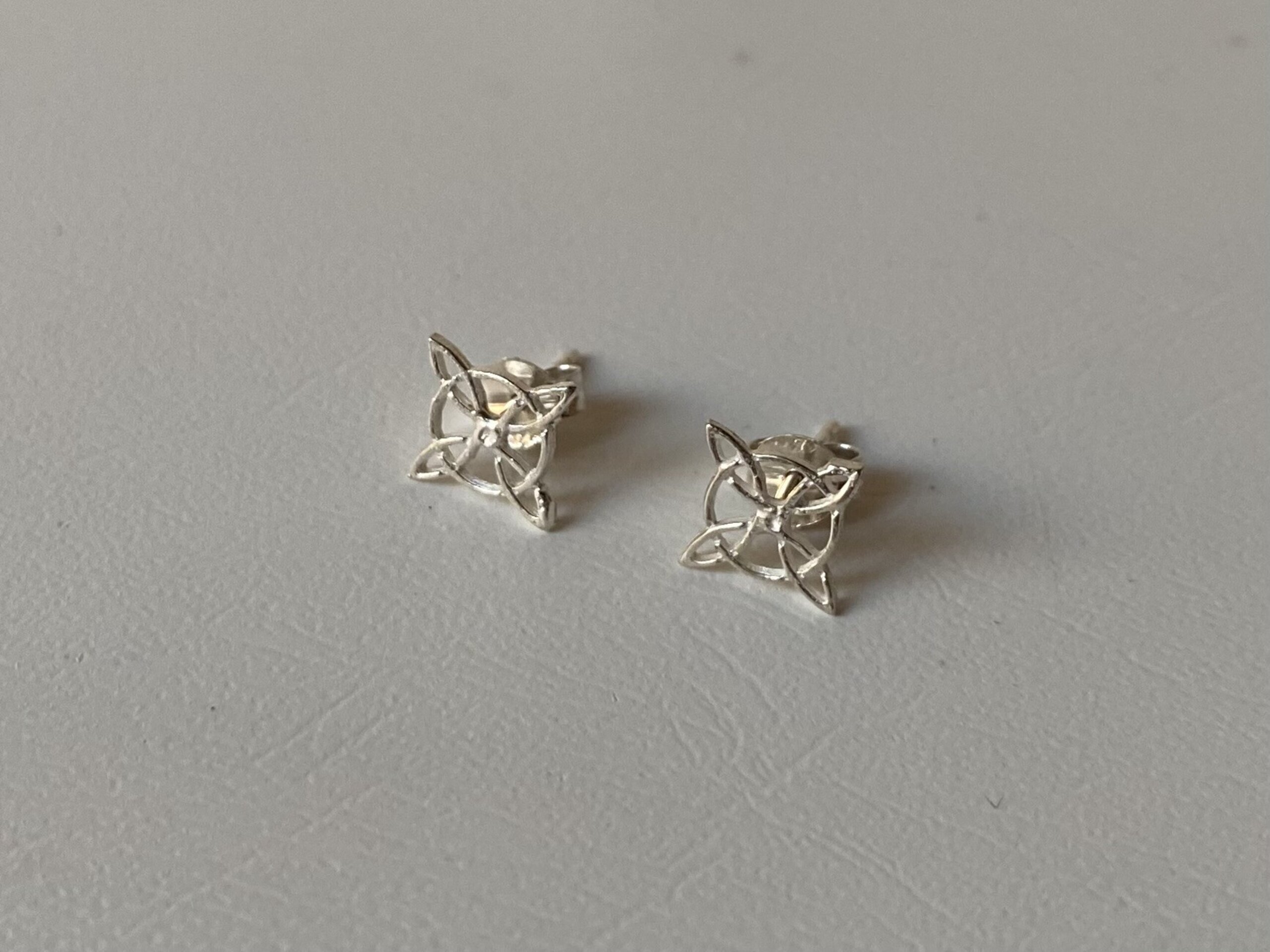 Pendientes Nudo de Bruja plata - 2