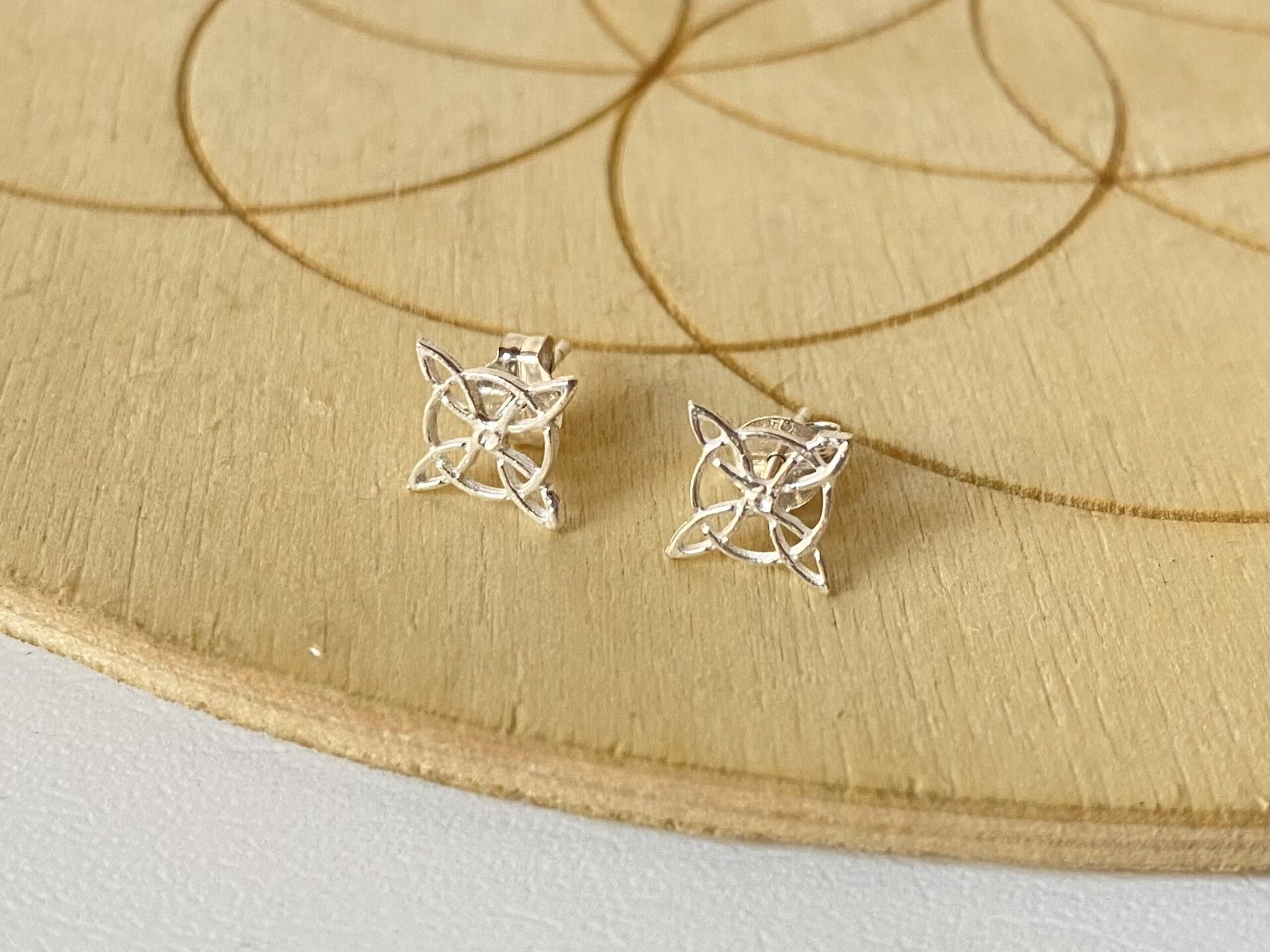Pendientes Nudo de Bruja plata - 3