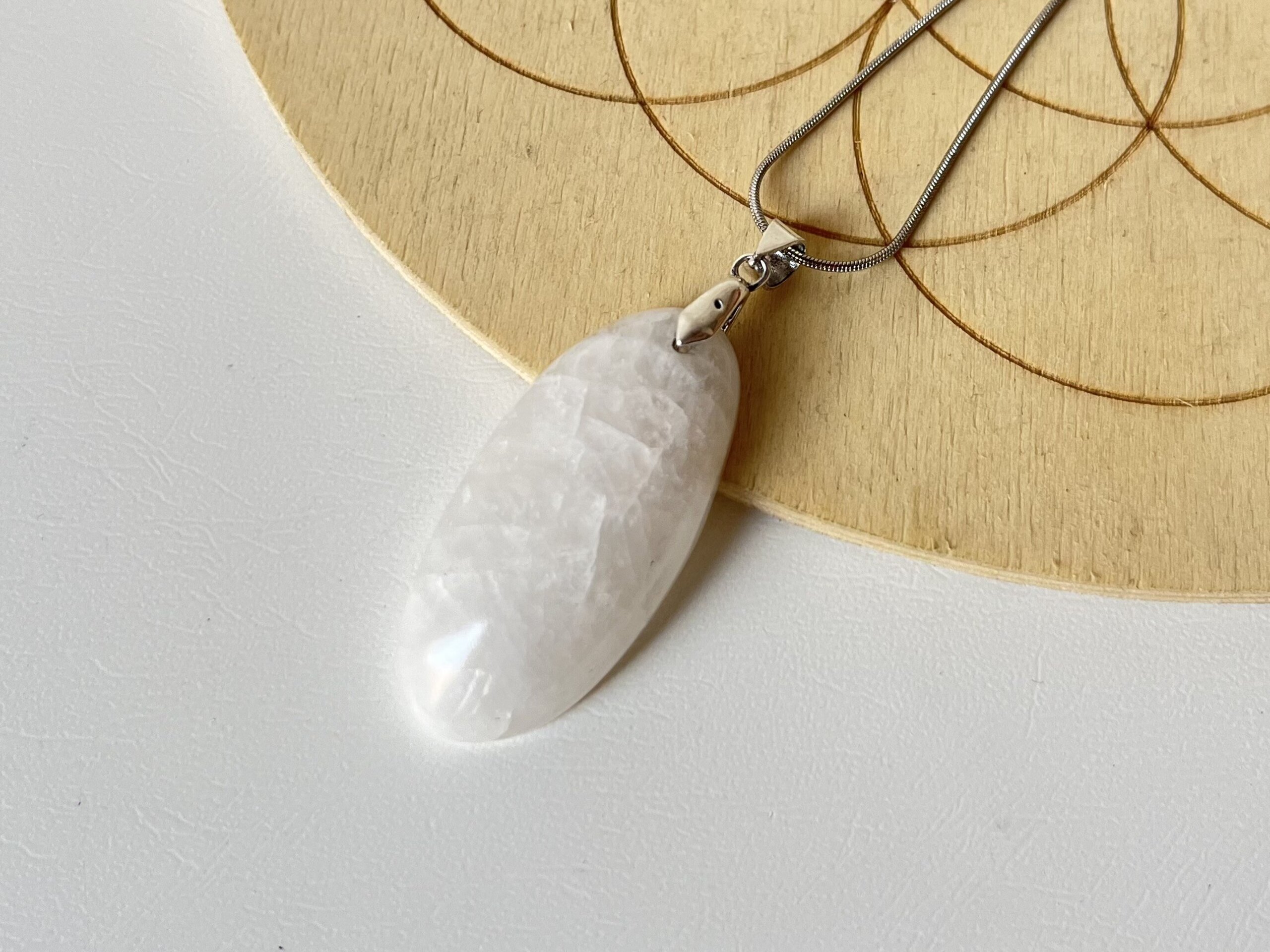 Colgante Piedra Luna Arco Iris - 2