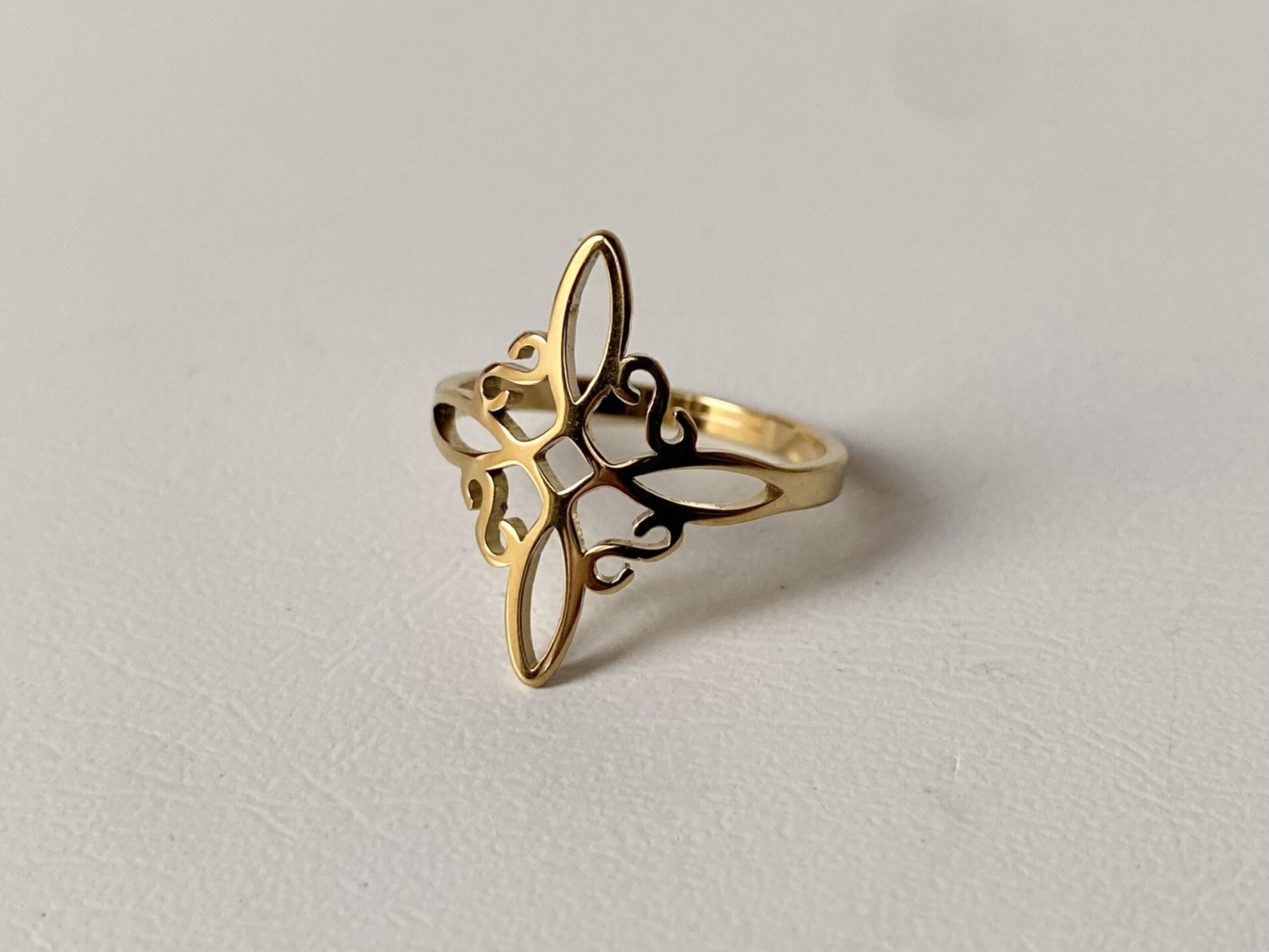 Anillo Nudo Bruja dorado - 1