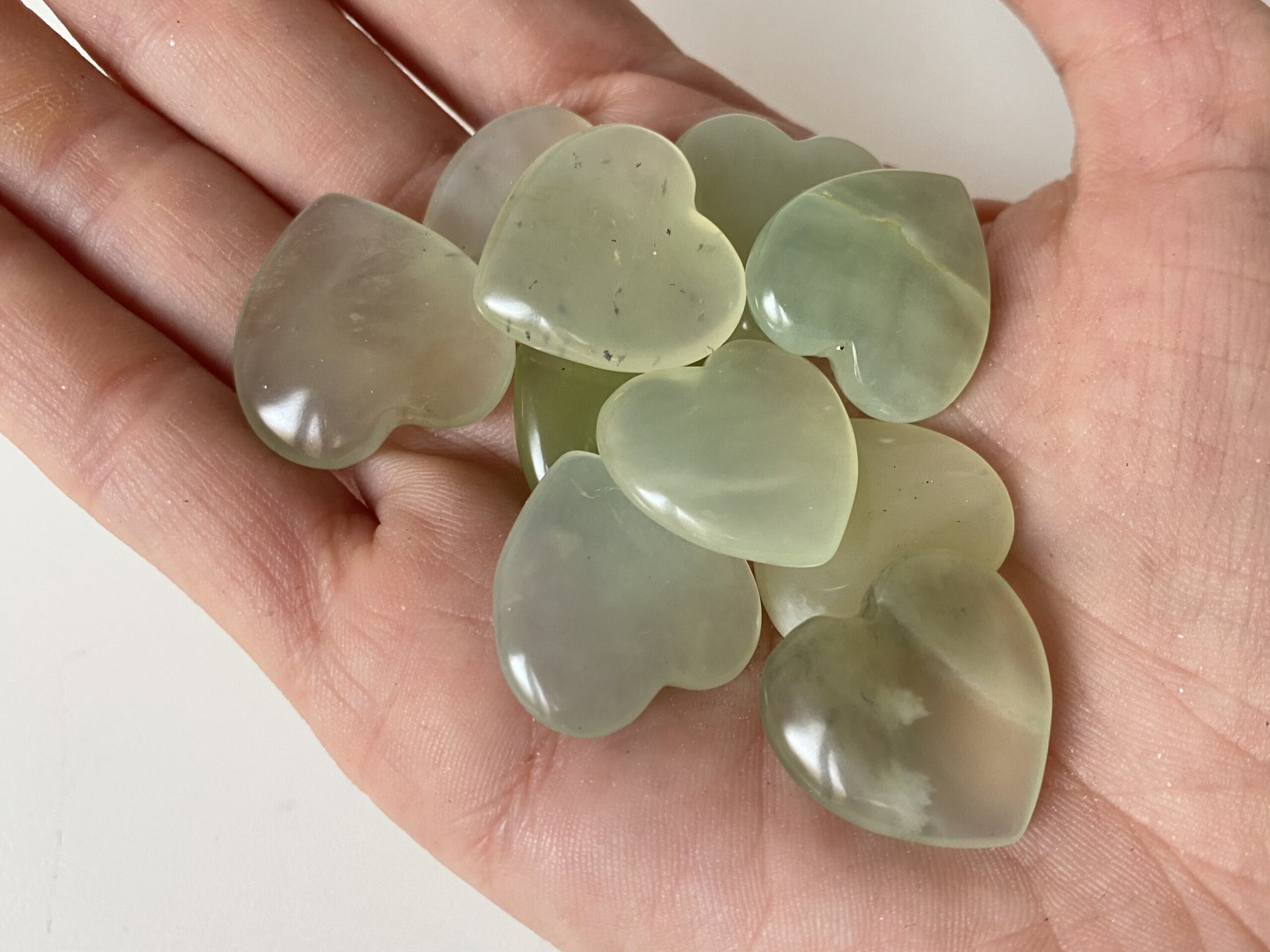 Corazón Jade verde pequeño - 2